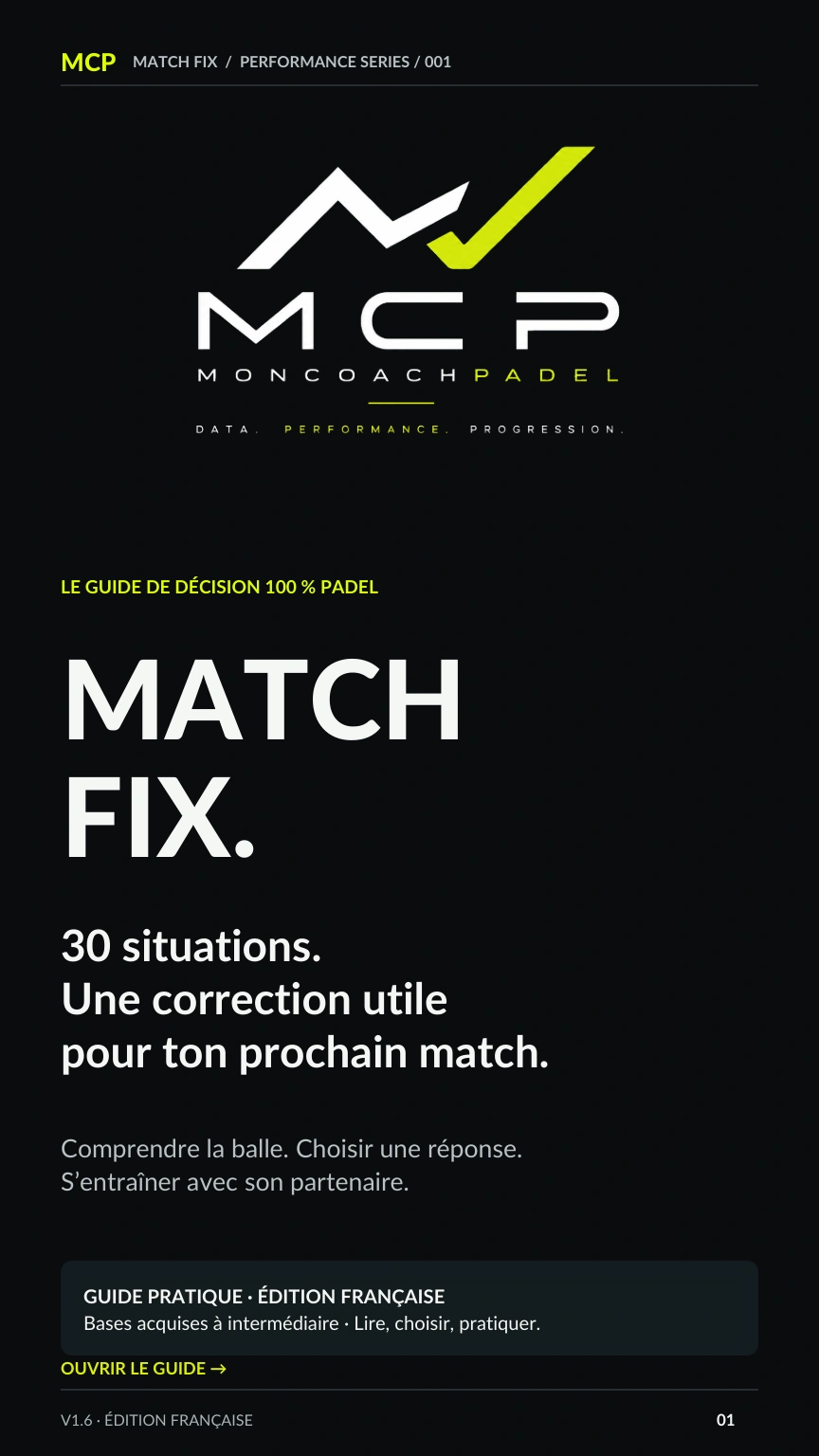 MCP MATCH FIX · couverture du guide français